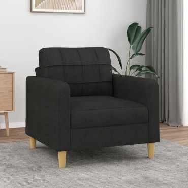 vidaXL Πολυθρόνα Μαύρη από Ύφασμα 78x77x80cm 1 τεμ. Γωνιακός