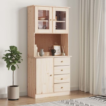 vidaXL Ντουλάπι ALTA 77x35x165cm από Μασίφ Ξύλο Πεύκου 1 τεμ.