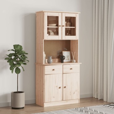vidaXL Ντουλάπι ALTA 77x35x165cm από Μασίφ Ξύλο Πεύκου 1 τεμ.
