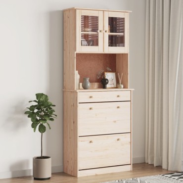vidaXL Ντουλάπι ALTA 77x35x188cm από Μασίφ Ξύλο Πεύκου 1 τεμ.