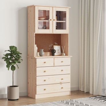 vidaXL Ντουλάπι ALTA 77x35x165cm από Μασίφ Ξύλο Πεύκου 1 τεμ.