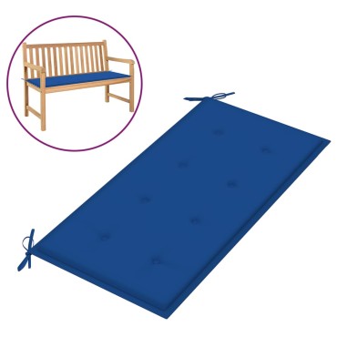 vidaXL Μαξιλάρι Πάγκου Κήπου Μπλε Ρουά 100x50x3cm Ύφασμα Oxford