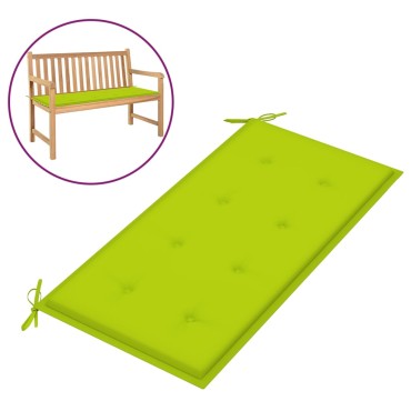 vidaXL Μαξιλάρι Πάγκου Κήπου Αν. Πράσινο 100x50x3cm Ύφασμα Oxford