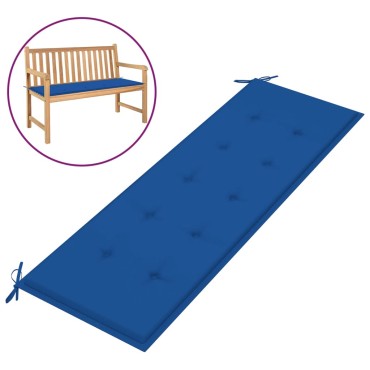 vidaXL Μαξιλάρι Πάγκου Κήπου Μπλε Ρουά 150x50x3cm Ύφασμα Oxford