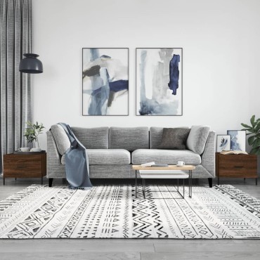 vidaXL Τραπεζάκια Σαλονιού 2 τεμ. Brown Oak 50x50x40cm Επεξ. Ξύλο