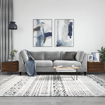 vidaXL Τραπεζάκια Σαλονιού 2 τεμ. Brown Oak 50x50x40cm Επεξ. Ξύλο