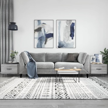 vidaXL Τραπεζάκια Σαλονιού 2 τεμ. Γκρι sonoma 50x50x40cm Επεξ. Ξύλο