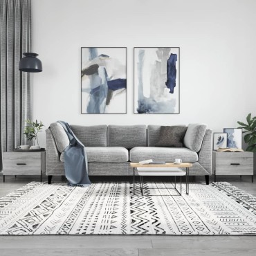 vidaXL Τραπεζάκια Σαλονιού 2 τεμ. Γκρι sonoma 50x50x40cm Επεξ. Ξύλο