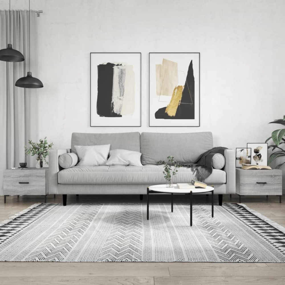 vidaXL Τραπεζάκια Σαλονιού 2 τεμ. Γκρι sonoma 50x50x40cm Επεξ. Ξύλο