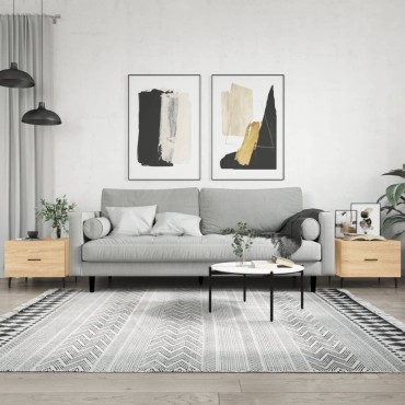 vidaXL Τραπεζάκια Σαλονιού 2 τεμ. Sonoma Δρυς 50x50x40cm Επεξ. Ξύλο