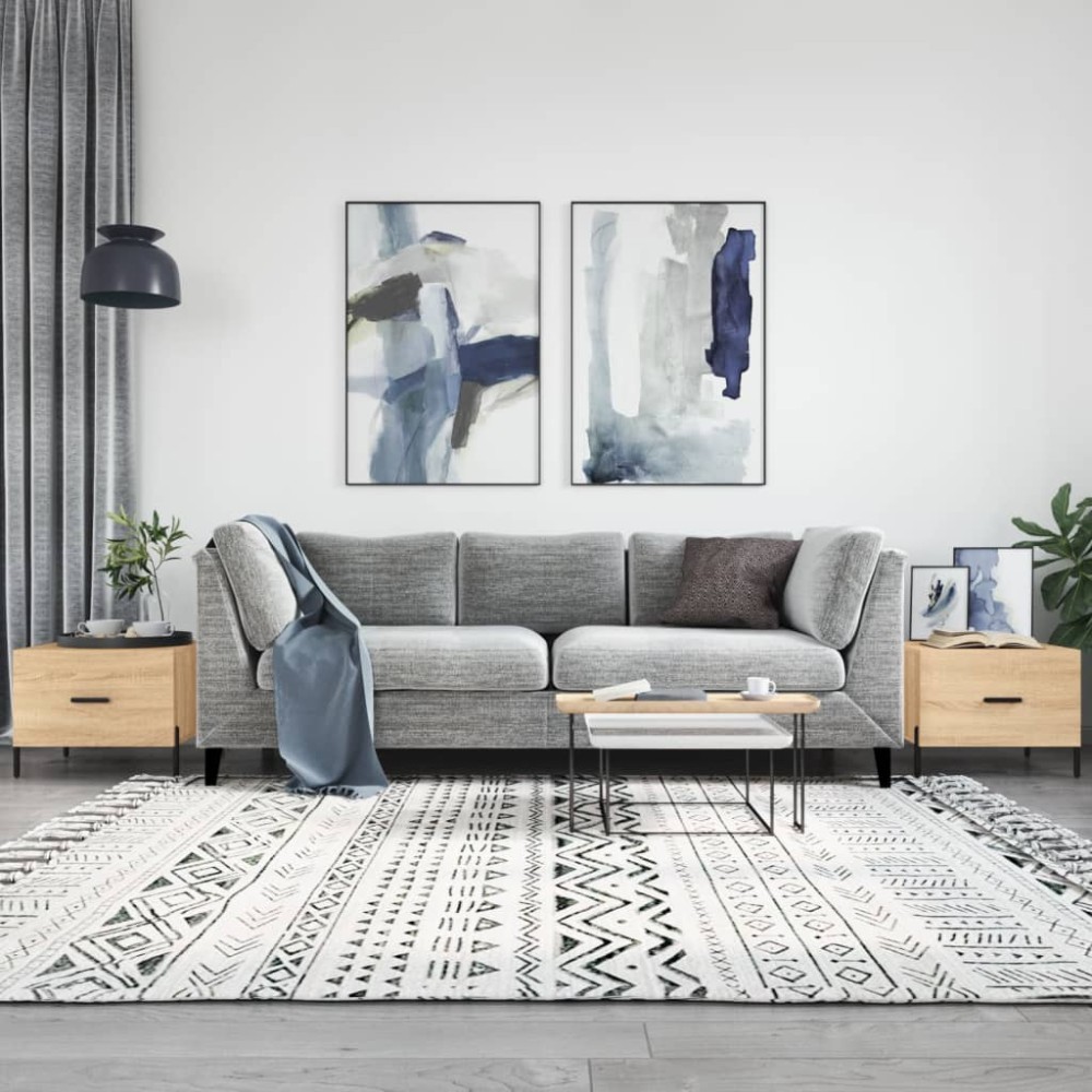 vidaXL Τραπεζάκια Σαλονιού 2 τεμ. Sonoma Δρυς 50x50x40cm Επεξ. Ξύλο