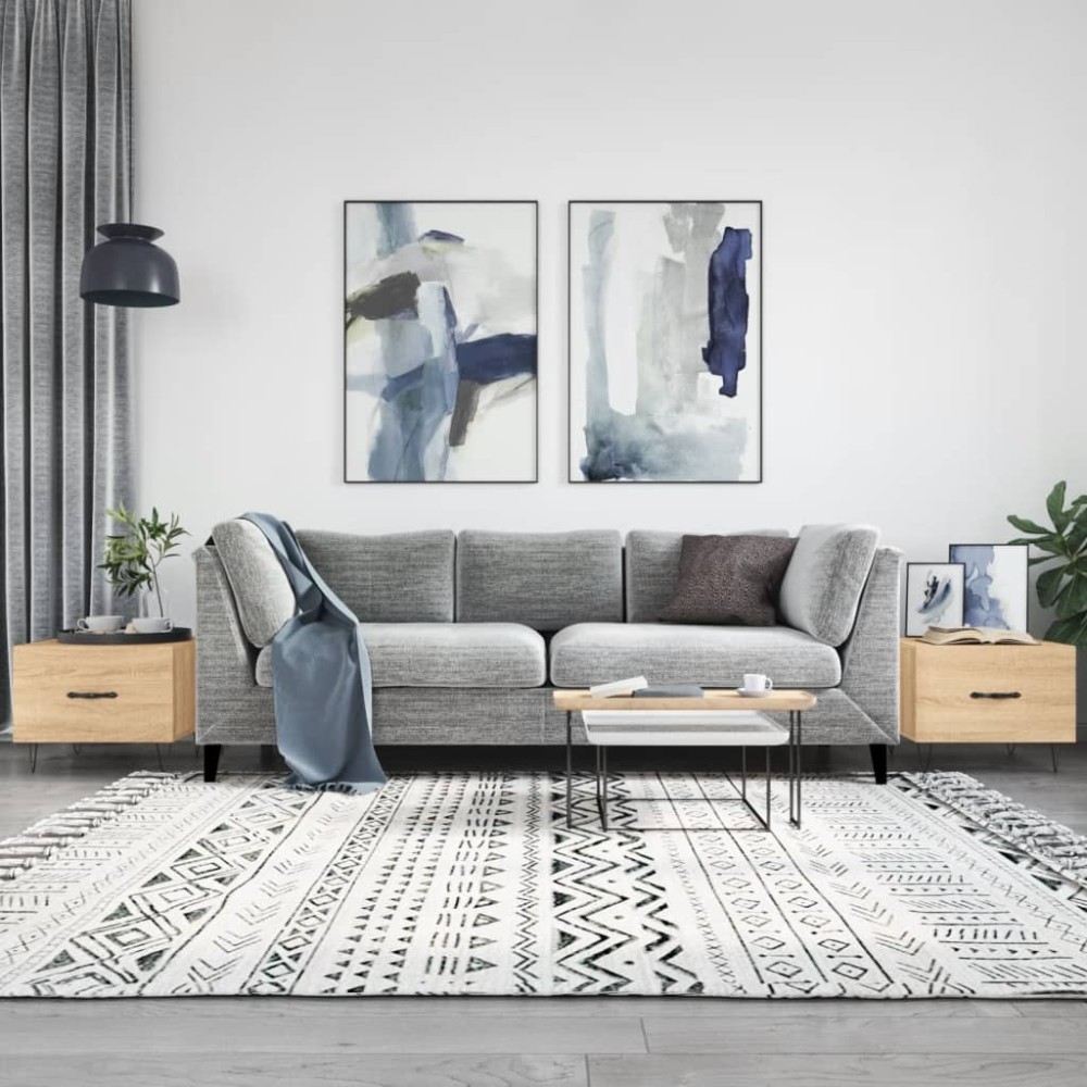 vidaXL Τραπεζάκια Σαλονιού 2 τεμ. Sonoma Δρυς 50x50x40cm Επεξ. Ξύλο