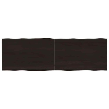 vidaXL Επιφ Τραπεζιού Αν Καφέ 160x50x(2-4)cm Ακατέργ. Μασίφ Ξύλο Δρυός 1 τεμ.