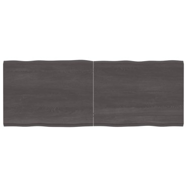 vidaXL Επιφ Τραπεζιού Αν Καφέ 160x60x(2-4)cm Ακατέργ. Μασίφ Ξύλο Δρυός 1 τεμ.