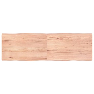 vidaXL Επιφ Τραπεζιού Αν Καφέ 160x50x(2-4)cm Ακατέργ. Μασίφ Ξύλο Δρυός 1 τεμ.