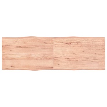 vidaXL Επιφ Τραπεζιού Αν Καφέ 180x60x(2-6)cm Ακατέργ. Μασίφ Ξύλο Δρυός 1 τεμ.