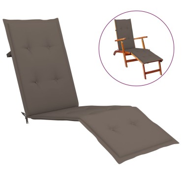 vidaXL Μαξιλάρι Σεζλόνγκ Taupe (75+105)x50x4cm