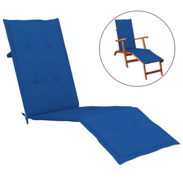 vidaXL Μαξιλάρι Σεζλόνγκ Μπλε Ρουά (75+105)x50x4cm