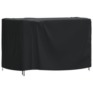 vidaXL Κάλυμμα Επίπλων Κήπου Αδιάβροχο Μαύρο 140x70x90cm 420D 1 τεμ.