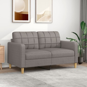 vidaXL Καναπές Διθέσιος Taupe Υφασμάτινος 158x77x80cm 1 τεμ.