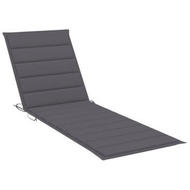 vidaXL Μαξιλάρι Ξαπλώστρας Ανθρακί 200x60x3cm από Ύφασμα Oxford