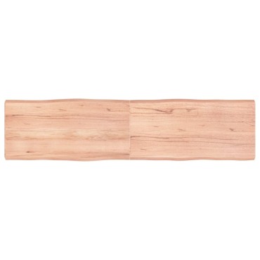 vidaXL Επιφ Τραπεζιού Αν Καφέ 160x40x(2-6)cm Ακατέργ. Μασίφ Ξύλο Δρυός 1 τεμ.