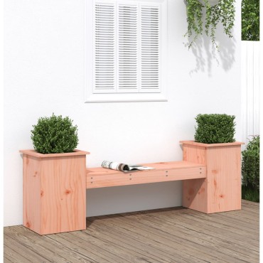 vidaXL Ζαρντινιέρα Παγκάκι 184,5x39,5x56,5cm από Μασίφ Ξύλο Douglas 1 τεμ.