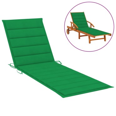 vidaXL Μαξιλάρι Ξαπλώστρας Πράσινο 200x70x3cm από Ύφασμα Oxford
