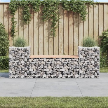 vidaXL Παγκάκι Συρματοκιβώτιο 183x41x60,5cm Μασίφ Ξύλο Ψευδοτσούγκας 1 τεμ.