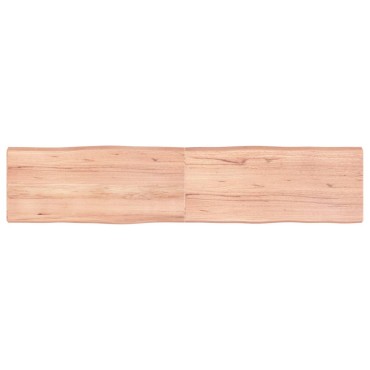 vidaXL Επιφ Τραπεζιού Αν Καφέ 180x40x(2-6)cm Ακατέργ. Μασίφ Ξύλο Δρυός 1 τεμ.