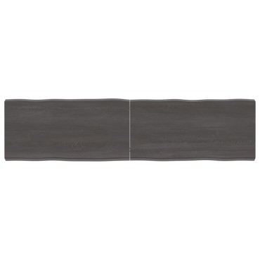 vidaXL Επιφ Τραπεζιού Αν Καφέ 160x40x(2-6)cm Ακατέργ. Μασίφ Ξύλο Δρυός 1 τεμ.