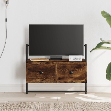vidaXL Έπιπλο Τηλεόρασης Επιτοίχιο Καπν. Δρυς 60,5x30x51cm Επ. Ξύλο