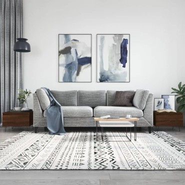 vidaXL Τραπεζάκια Σαλονιού 2 τεμ. Καφέ Δρυς 50x46x35cm Επεξ. Ξύλο