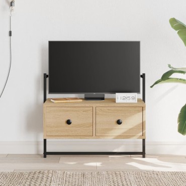 vidaXL Έπιπλο Τηλεόρασης Επιτοίχιο Sonoma Δρυς 60,5x30x51cm Επ. Ξύλο
