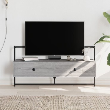 vidaXL Έπιπλο Τηλεόρασης Επιτοίχιο Γκρι Sonoma 100,5x30x51cm Επ. Ξύλο