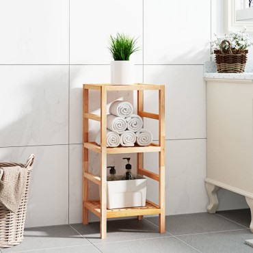 vidaXL Ραφιέρα Μπάνιου 35,5x35,5x79cm από Μασίφ Ξύλο Καρυδιάς 1 τεμ.