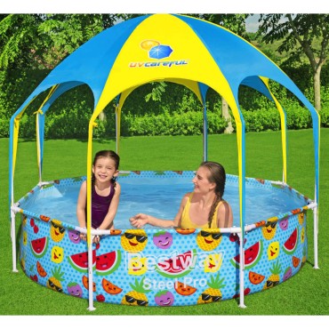 Bestway Πισίνα Υπέργεια Steel Pro UV Careful για Παιδιά 244 x 51 εκ.