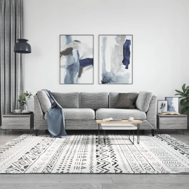 vidaXL Τραπεζάκια Σαλονιού 2 τεμ. Γκρι Sonoma 50x46x35cm Επεξ. Ξύλο