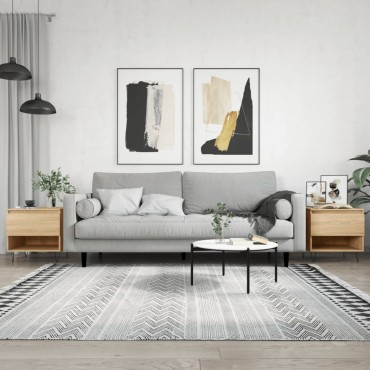 vidaXL Τραπέζια Σαλονιού 2 τεμ. Sonoma Δρυς 50x46x50cm Επεξεργ. Ξύλο