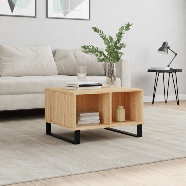vidaXL Τραπεζάκι Σαλονιού Sonoma Δρυς 60x50x36,5cm Επεξεργασμένο Ξύλο 1 τεμ.