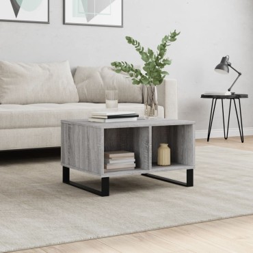 vidaXL Τραπεζάκι Σαλονιού Γκρι Sonoma 60x50x36,5cm Επεξεργασμένο Ξύλο 1 τεμ.