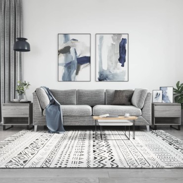 vidaXL Τραπεζάκια Σαλονιού 2 τεμ. Γκρι Sonoma 50x46x50cm Επεξ. Ξύλο