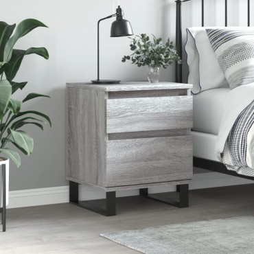 vidaXL Κομοδίνο Γκρι Sonoma 40x35x50cm από Επεξεργασμένο Ξύλο 1 τεμ.