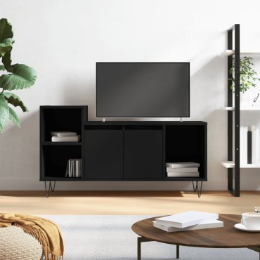 vidaXL Έπιπλο Τηλεόρασης Μαύρο 100x35x55cm Επεξ. Επεξεργασμένο Ξύλο