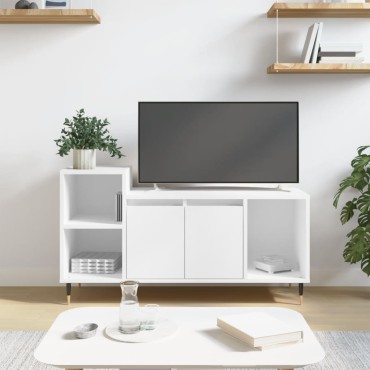 vidaXL Έπιπλο Τηλεόρασης Λευκό 100x35x55cm Επεξεργασμένο Ξύλο