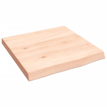 vidaXL Ράφι Τοίχου 40x40x(2-4)cm από Ακατέργαστο Μασίφ Ξύλο Δρυός 1 τεμ.