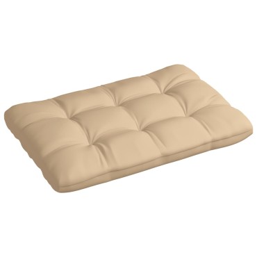 vidaXL Μαξιλάρι Παλέτας Μπεζ 120x80x12cm Υφασμάτινο