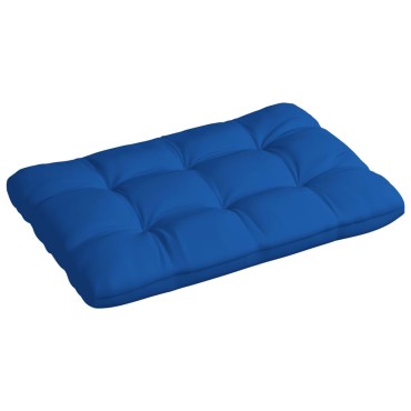 vidaXL Μαξιλάρι Παλέτας Μπλε Ρουά 120x80x12cm Υφασμάτινο