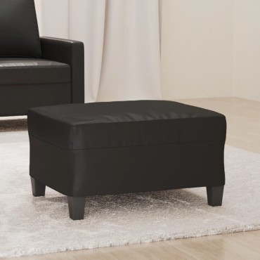 vidaXL Υποπόδιο Μαύρο 70x55x41cm από Συνθετικό Δέρμα 1 τεμ.