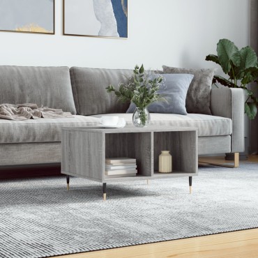 vidaXL Τραπεζάκι Σαλονιού Γκρι Sonoma 60x50x36,5cm Επεξεργασμένο Ξύλο 1 τεμ.